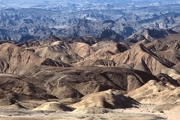 Unique rock formations in Moon Valley