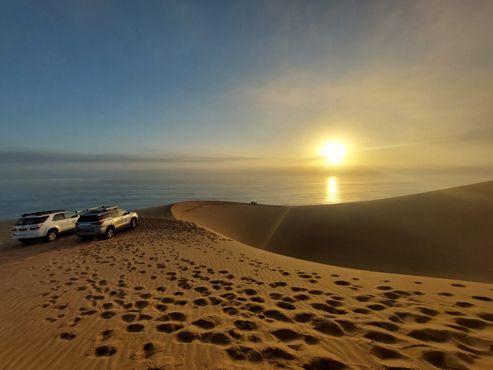 Oryx antelope in the Namib Desert near Sandwich Harbour during guided tour