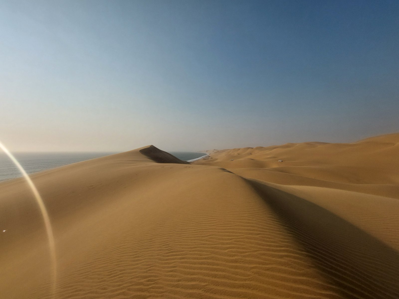 Sunrise over the Namib Desert at Sandwich Harbour guided tour location